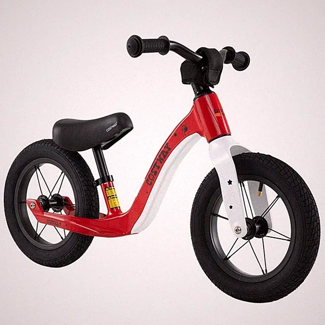 12" Kids Balance Bike Training Wheels w/Adjustable Seat and Rotatable Handlebar