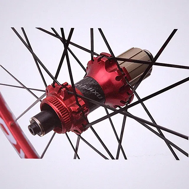 700C Mountain Bicycle Tubeless Aluminum Alloy Wheelset Carbon Fiber Tube Hub