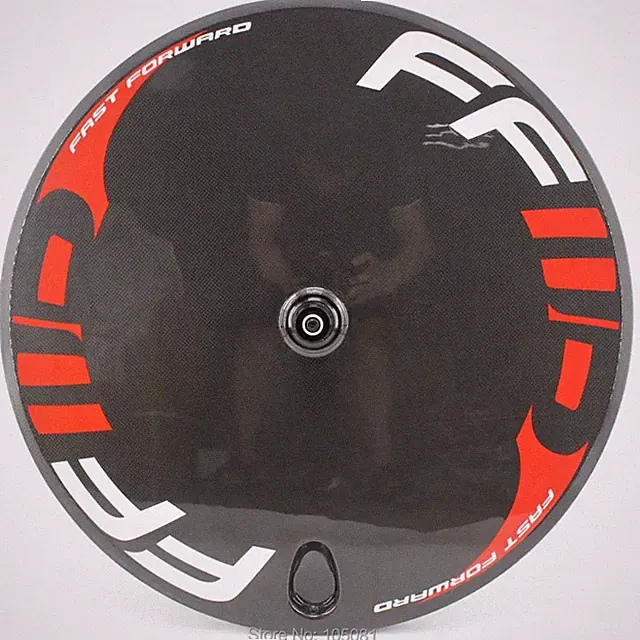 700C Road Bike Track Fixed Gear Full Carbon Clincher Rear Disc Enclosed Wheel