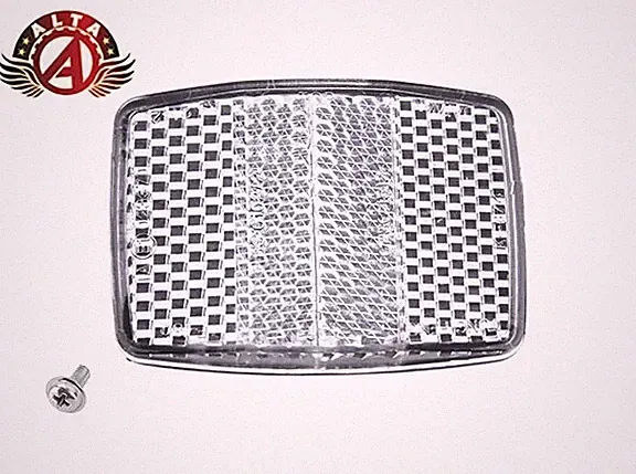 ALTA Front or Rear Bicycle Reflector TF-180 Clear/Red Safety Reflector.