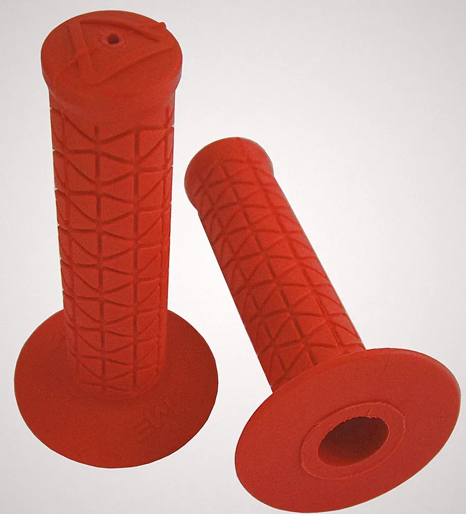 AME old school BMX bicycle grips - TRI - RED