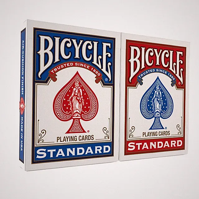 Bicycle Standard Playing Cards Red Blue Poker Size Deck of Cards 2 Pack