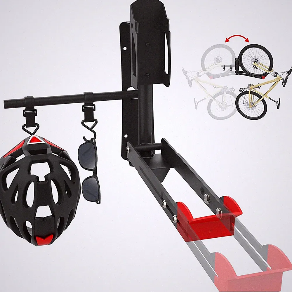 Bike Rack for Garage Bike Wall Mount, Bike Hanger for Garage, Swivel Bike Wall M