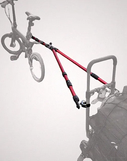 Bike Trailer Hitch for Portable Folding Wagon - Ideal for Sports & Shopping