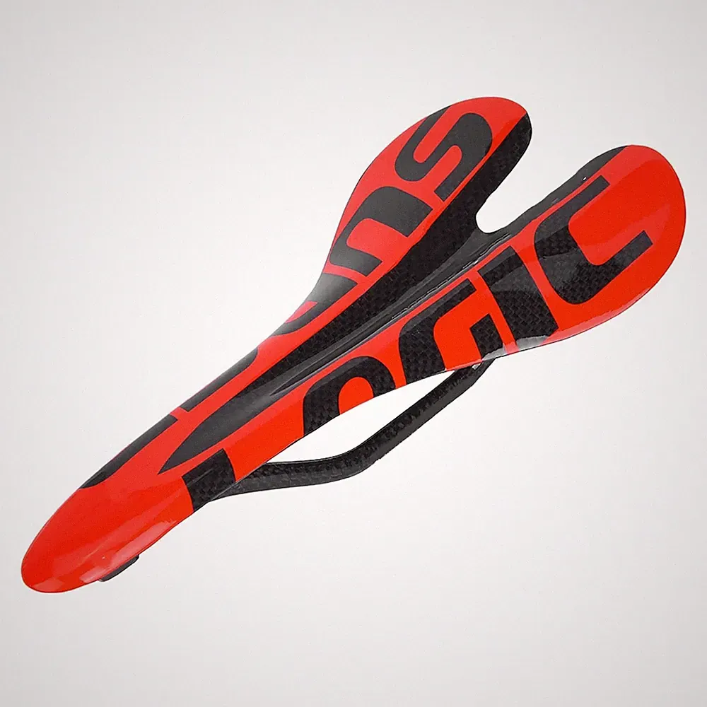 Carbon Fiber Red Ergonomic Comfort Bike Saddle Road Bike Seat Design