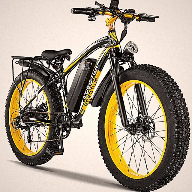 EOEOTWO 26 Inch Fat Tire Electric Bike for Adults 1500W 48V 15Ah 7 Speed Ebike