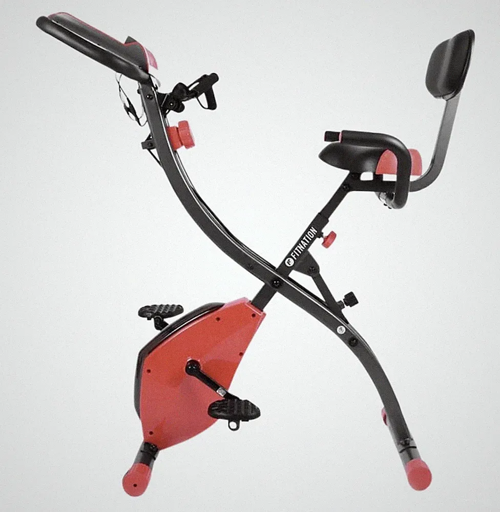 FITNATION Upright & Recumbent Flex Bike Express - Red