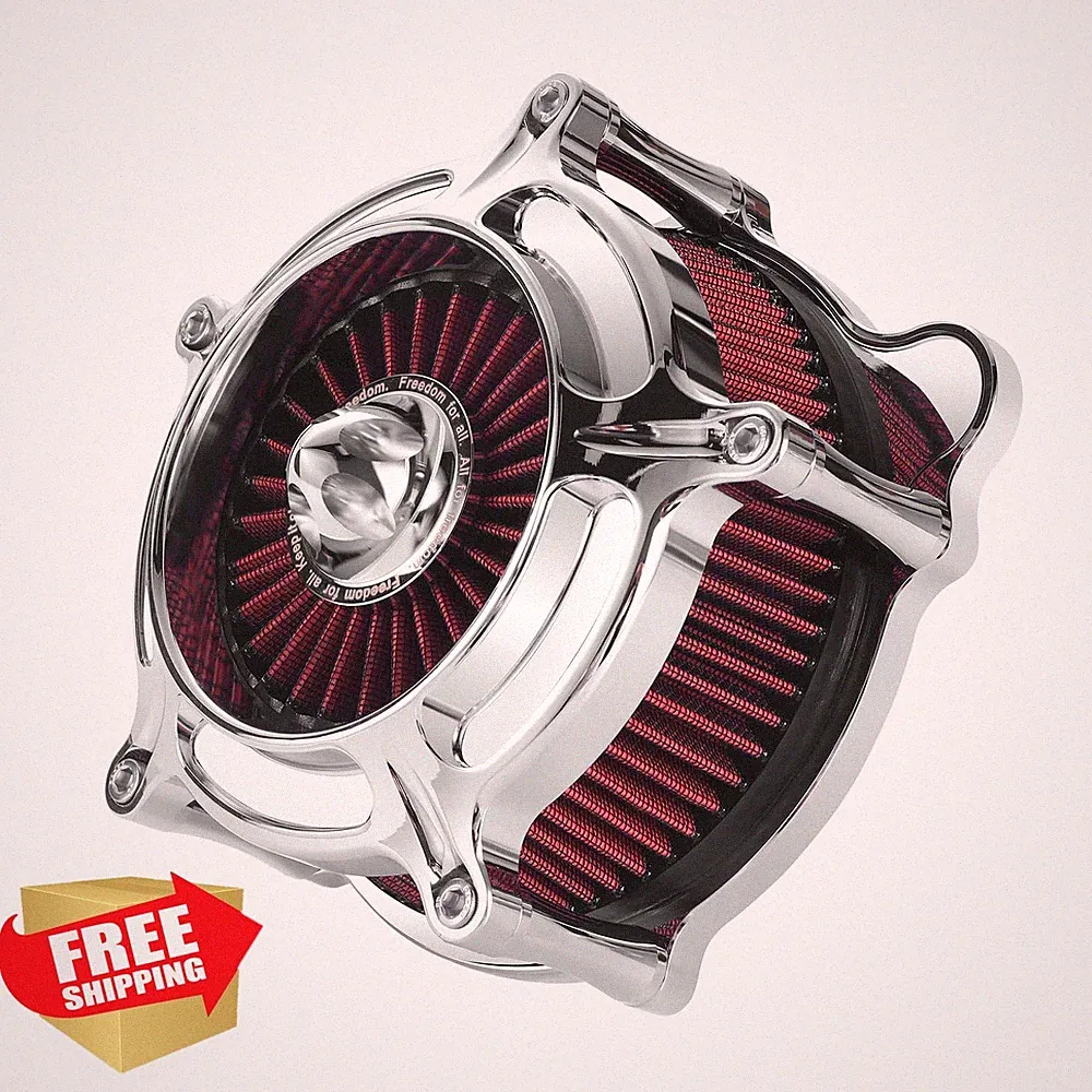 HEYOMOTOR Air Filter Red Touring 01-07 Softail Dyna 93-15