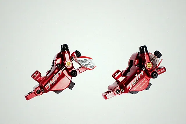 Juin Tech R1 Road Cyclocross Gravel Bike Hydraulic Disc Brake Set Red