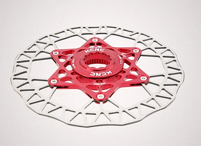 KCNC Nordit Road Cyclocross Bicycle Disc Brake Center-Lock Rotor 140MM 5.5" Red