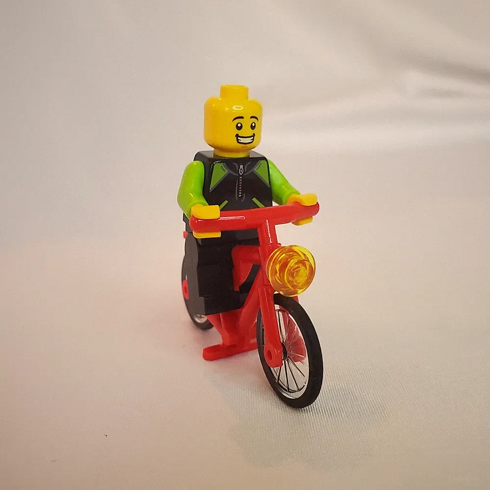 LEGO City Vehicle Red Bicycle And Minifigure Town city