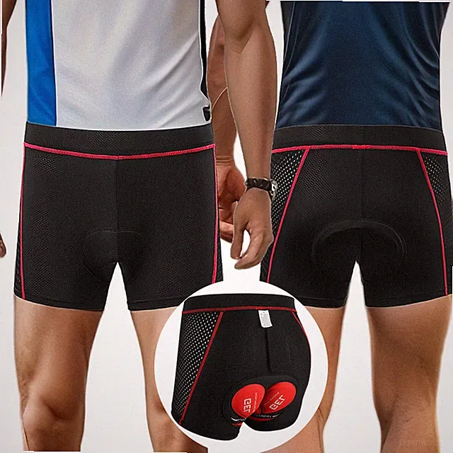 Men Padded Bike Shorts 5D Padding Bicycle Cycling Shorts Biking Tights Underwear
