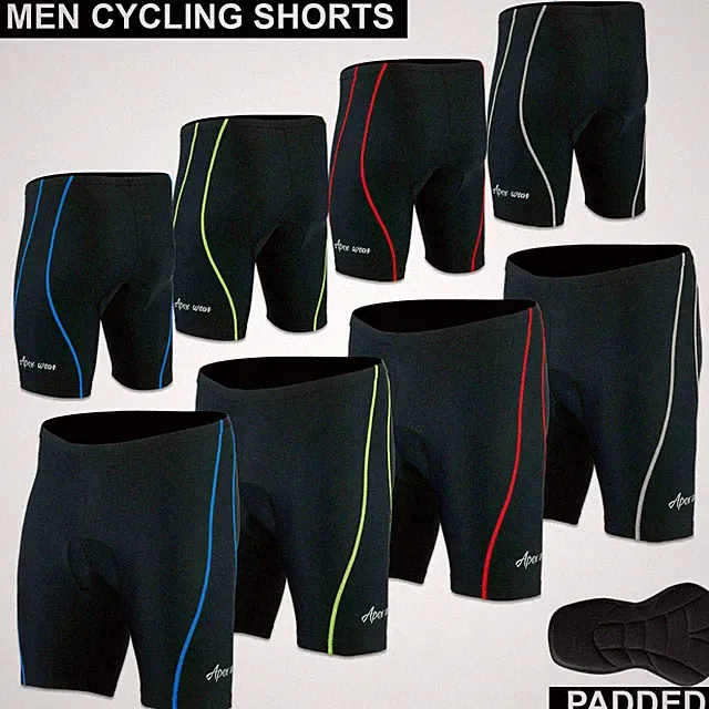 Mens Cycling Cycle Shorts Anti-Bac Coolmax Padded MTB Bicycle Short S to XXL