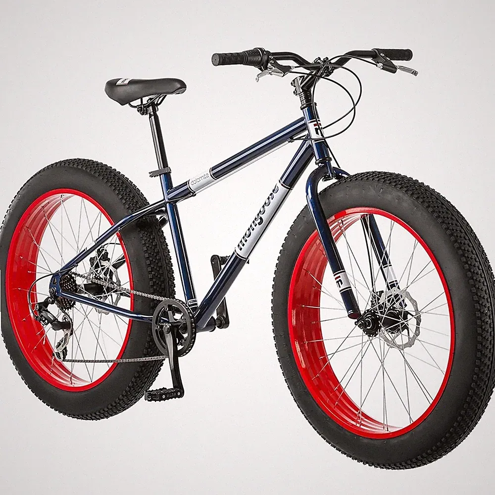 Mongoose Dolomite Fat Tire Mountain Bike 7 Speed Mountain Off Road BLUE/RED