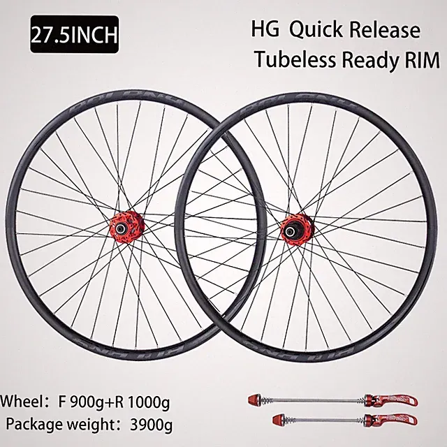 MTB Bicycle Wheelset 32 Holes Disc Brake Tubeless 26/27.5/29 Inch Depth 20mm