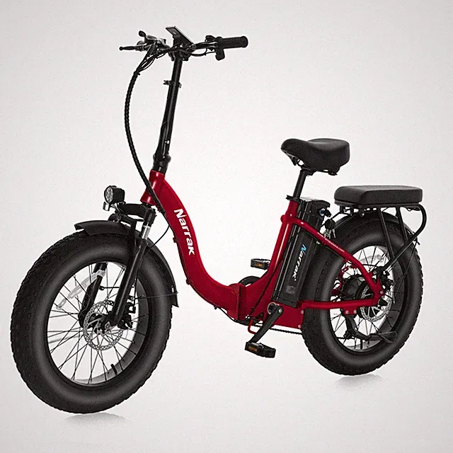 Narrak Fat Tire 20" x 4.0 Folding Electric Bike 48V 13Ah 1100W Peak Power