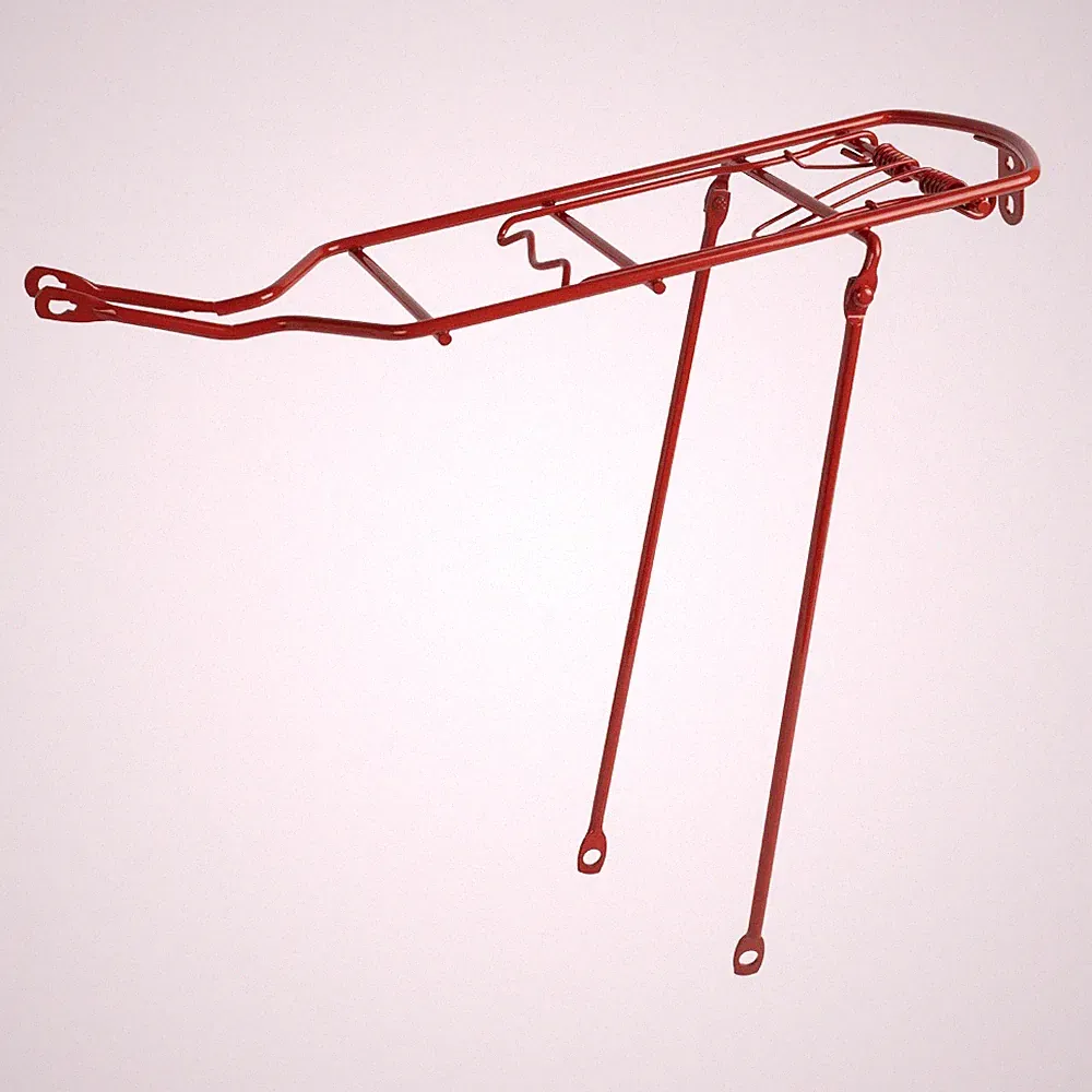 NEW! 19" LONG REAR BICYCLE STEEL RACK USED FOR 26" BICYCLES. RED
