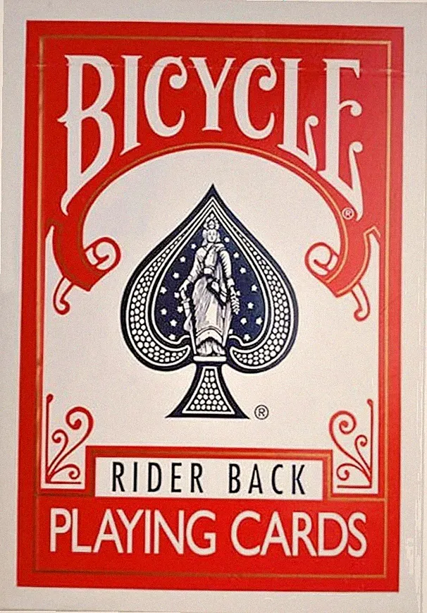 New Deck - Red Bicycle Rider Back Playing Cards