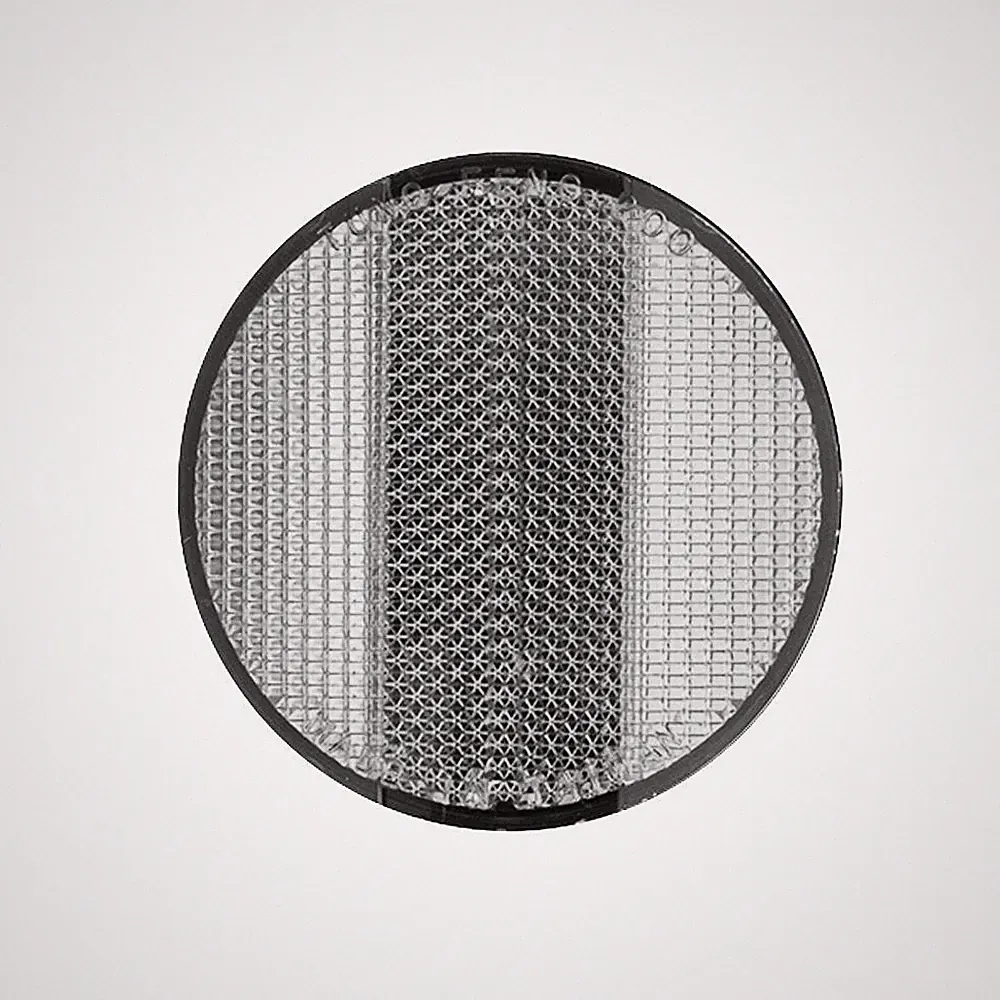 PRO+ Round Shaped Bike Clear Front Reflector & Rear Red Reflector Bicycle