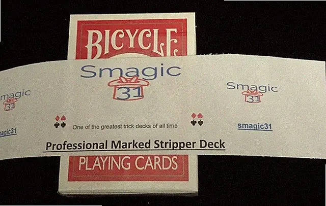 Professional MARKED Red Bicycle Stripper deck!