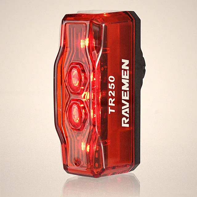 RAVEMEN TR250 Bike Brake Light Bicycle Tail Light USB Rechargeable Auto On-Off