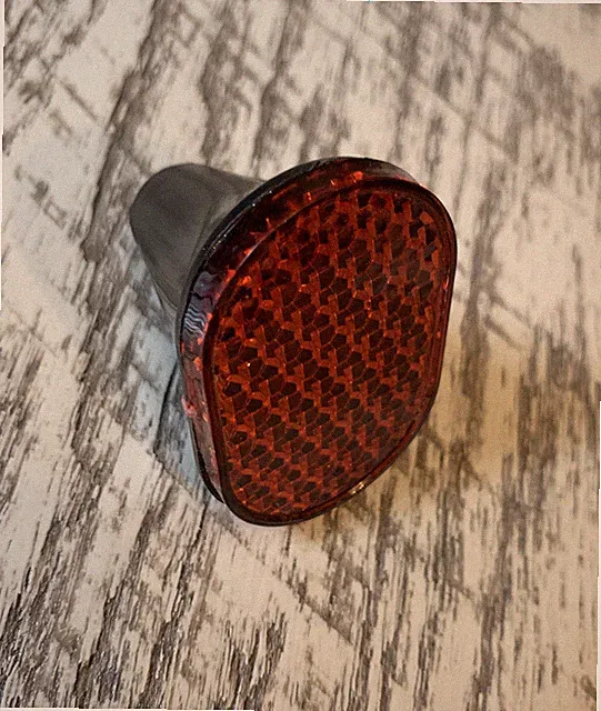 Red Bicycle Bike Rear Fender Safety Warning Reflector Tail- New