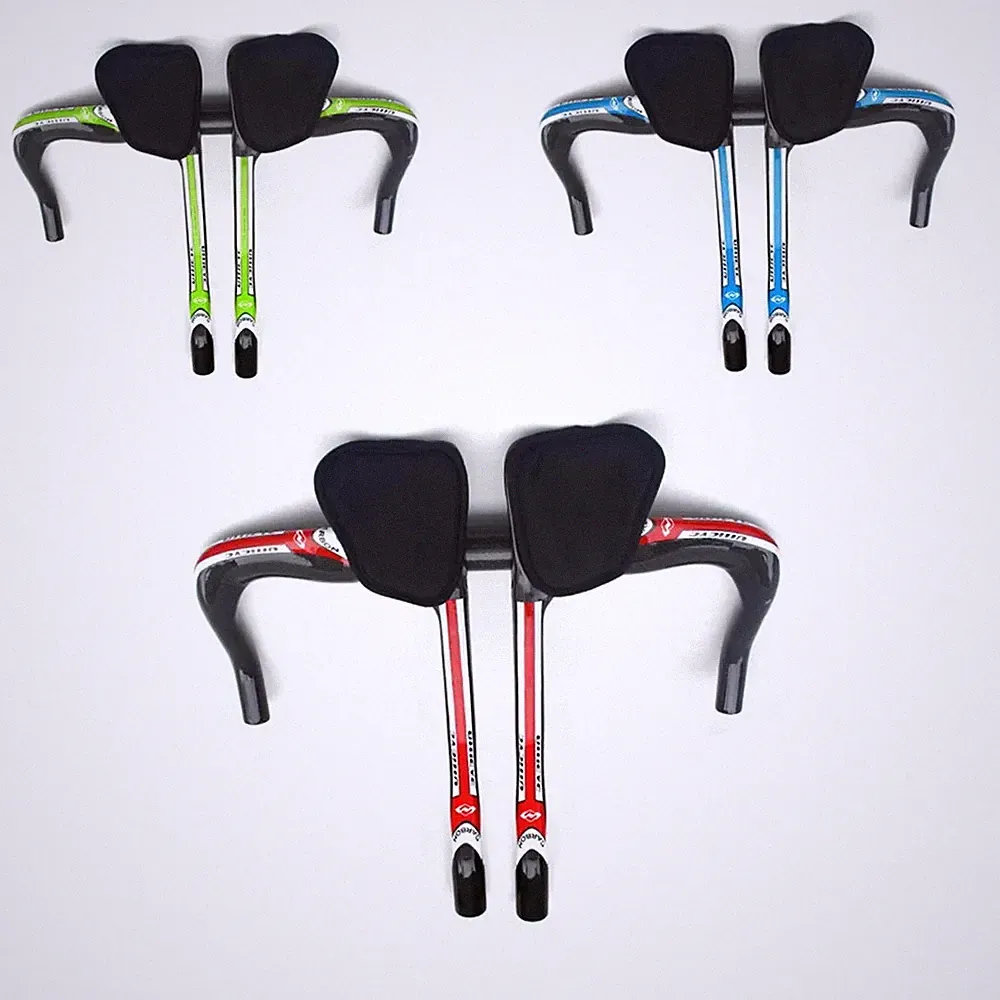 Road Bicycle Carbon Handlebar TT Triathlon Fixed Gear Trial 31.8*400-440mm