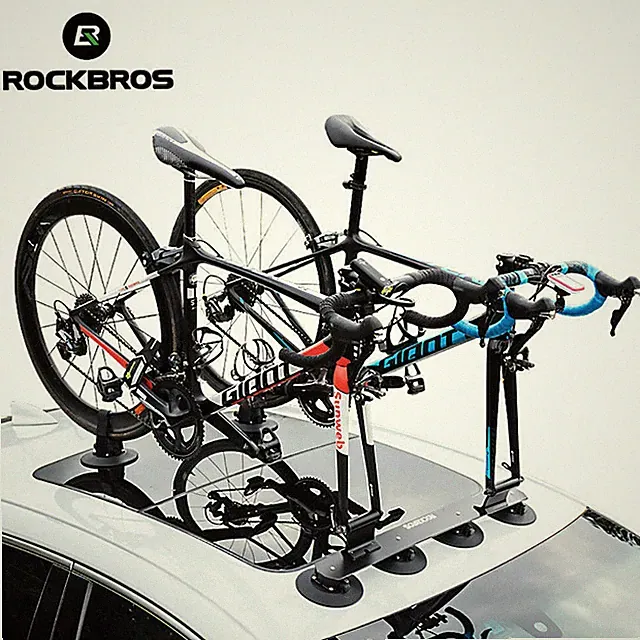 ROCKBROS Bicycle Rack Suction Roof Bike Car Quick Release Upright Roof Rack US