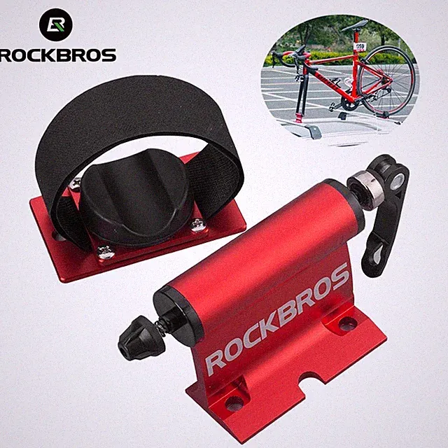 ROCKBROS Bike Car Roof Mount Rack Road Bicycle Fork Block Thru Axle Wheel Holder