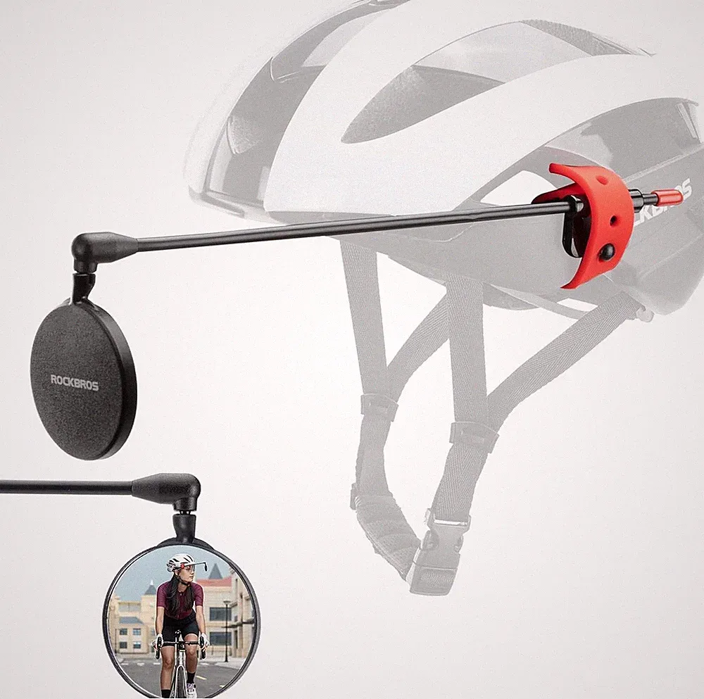 ROCKBROS Bike Rear View Mirror MTB Bicycle Handlebar Convex Side Rearview Mirror