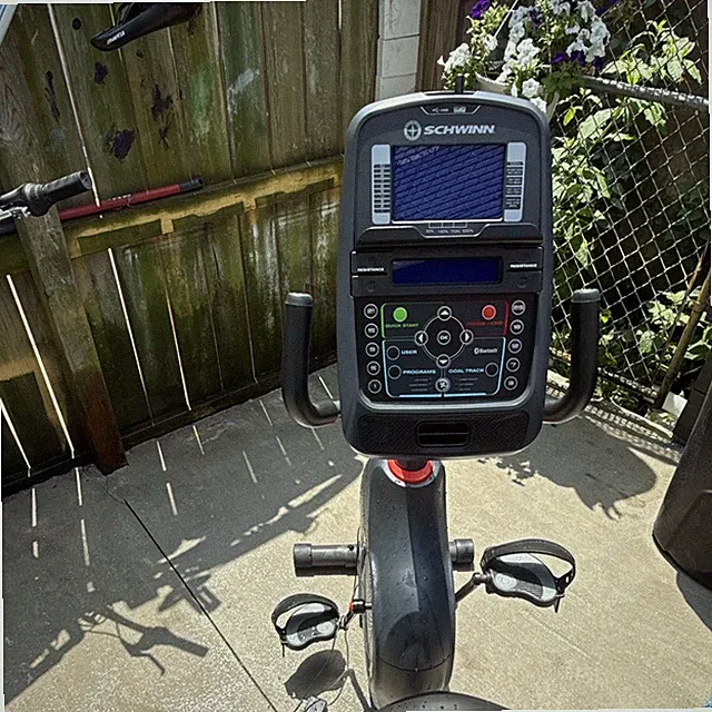Schwinn Recumbent Exercise Bike Goal Track Console, 13 Programs, HR Monitor