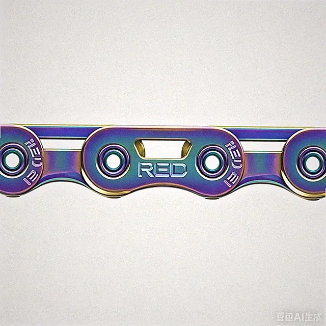 SRAM RED Flattop Chain - 12-Speed, 126 Links, Flattop, PowerLock, Rainbow
