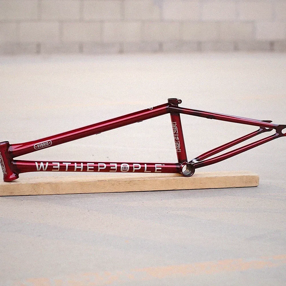 WE THE PEOPLE BMX UTOPIA HYBRID BICYCLE FRAME TRANS RED CULT SUNDAY