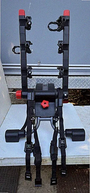 YAKIMA 3 Bike Car & Trunk Black & Red Accent Bike Carrier Used Once